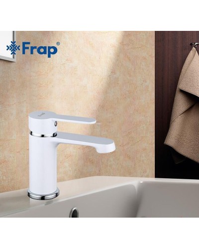 Смеситель для раковины Frap H41 F1041 Белый Хром