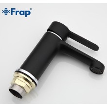 Смеситель для раковины Frap H42 F1042 Черный матовый Хром