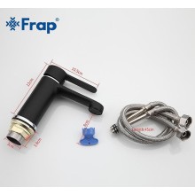Смеситель для раковины Frap H42 F1042 Черный матовый Хром