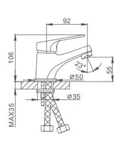 Смеситель для раковины Frap H13 F1013 Хром