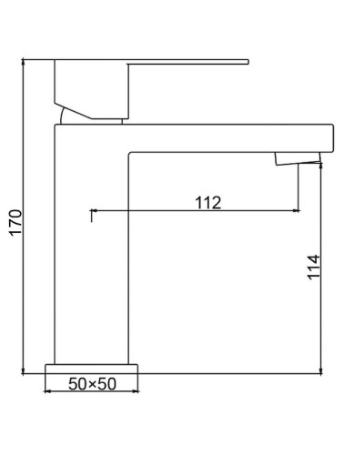 Смеситель для раковины Frap H804 F10804 Нержавеющая сталь
