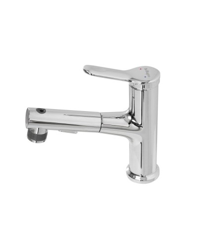 Смеситель для раковины без донного клапана с выдвижным изливом BelBagno BB-LVMD-CRM-W0