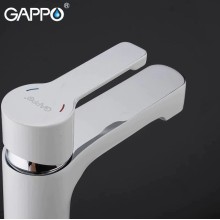 Смеситель для раковины Gappo G02-8 G1002-8 Белый Хром