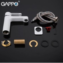 Смеситель для раковины Gappo G02-8 G1002-8 Белый Хром