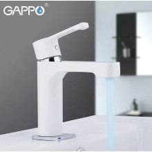 Смеситель для раковины Gappo G02-8 G1002-8 Белый Хром