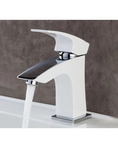 Смеситель для раковины Gappo G07 G1007-7 Белый Хром