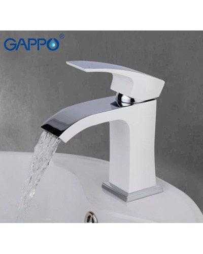 Смеситель для раковины Gappo G07 G1007-8 Белый Хром