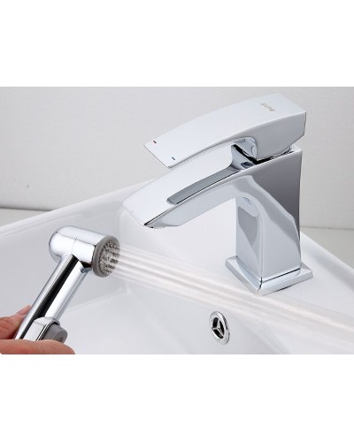 Смеситель для раковины Gappo G07 G1207 с гигиеническим душем Хром