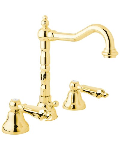 Смеситель для раковины Cezares First-BLS2-03/24-M Золото 24 карат