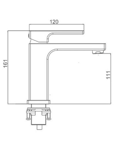 Смеситель для раковины Gappo G17-8 G1017-8 Белый Хром