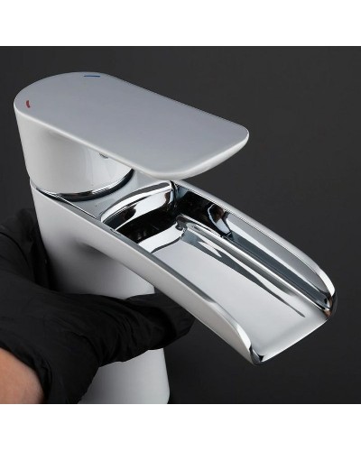 Смеситель для раковины Gappo G48 G1048-8 Белый Хром