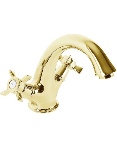 Смеситель для раковины Cezares Lord-LS1-03/24 Золото 24 карат