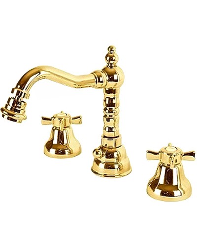 Смеситель для раковины Cezares Lord-BLS2-03/24 Золото 24 карат