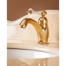 Смеситель для раковины Cezares Margot MARGOT-LSM1-03/24-Bi Золото 24 карат