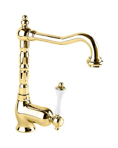 Смеситель для раковины Cezares Margot MARGOT-LSM2-03/24-Bi Золото 24 карат