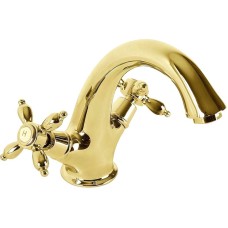 Смеситель для раковины Cezares Nostalgia-LS1-03/24 Золото 24 карат