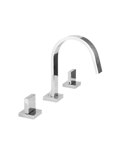 Смеситель для раковины на 3 отверстия CEZARES UNIKA-BLS2-01-W0