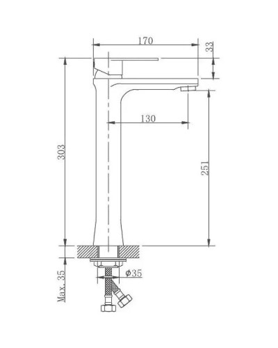 Смеситель для раковины Haiba HB11807 Нержавеющая сталь