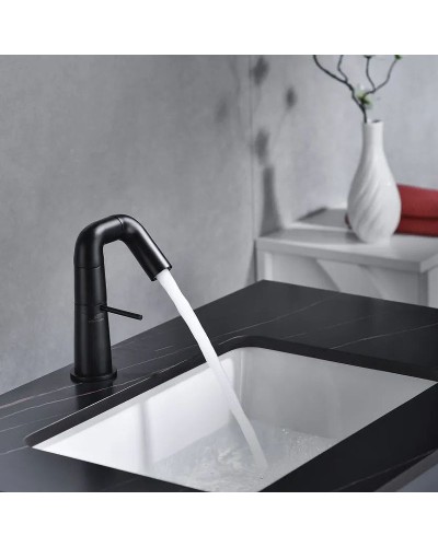 Смеситель для раковины Haiba HB10813-7 Черный матовый