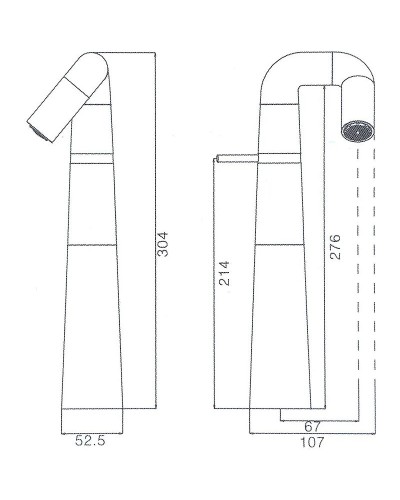 Смеситель для раковины Haiba HB11813-7 Черный матовый