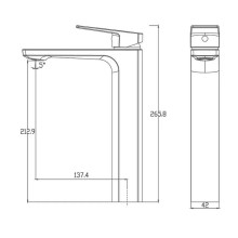 Смеситель для раковины Haiba HB11810 Хром