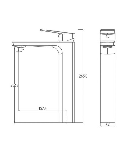 Смеситель для раковины Haiba HB11810 Хром