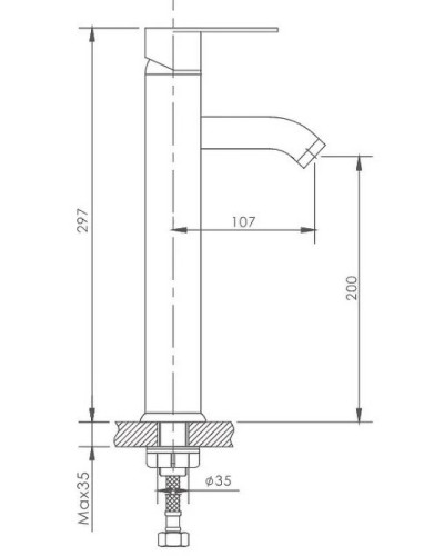 Смеситель для раковины Haiba HB11811 Хром