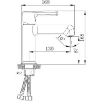 Смеситель для раковины Haiba HB10814-7 Черный матовый