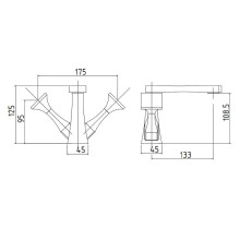 Смеситель для раковины Migliore Opera 24595 Золото