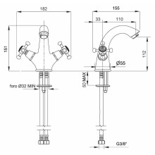 Смеситель для раковины Migliore Lady 18856 Золото