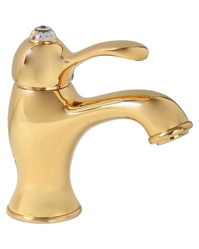 Смеситель для раковины Migliore Lem Swarovski 18893 Золото