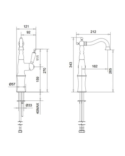 Смеситель для раковины Migliore Oxford 19201 Медь