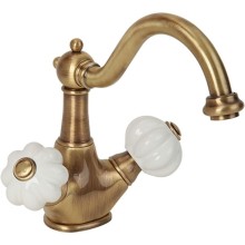 Смеситель для раковины Migliore Olivia 19000 Бронза Белый