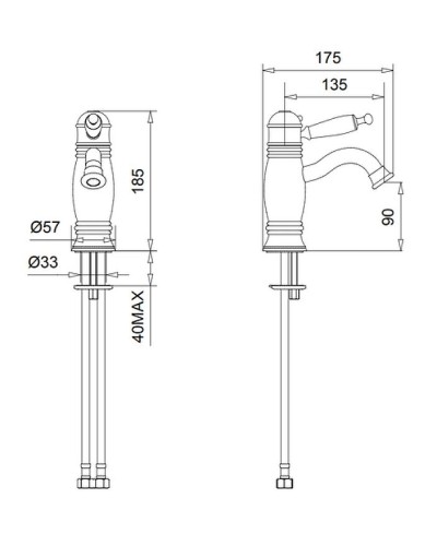 Смеситель для раковины Migliore Oxford 19175 с термостатом Золото