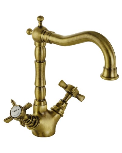 Смеситель для раковины Migliore Princeton 19349 Бронза