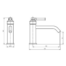 Смеситель для раковины Migliore Ermitage Mini 30853 Черный матовый