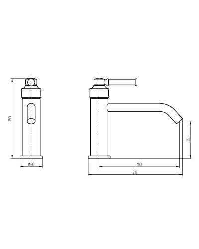 Смеситель для раковины Migliore Ermitage Mini 30853 Черный матовый