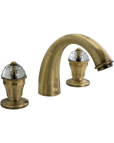 Смеситель для раковины Migliore Prestige Crystal 30859 Бронза