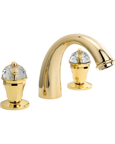 Смеситель для раковины Migliore Prestige Crystal 30860 Золото
