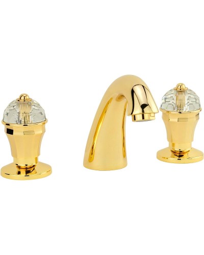 Смеситель для раковины Migliore Prestige Crystal 30860 Золото