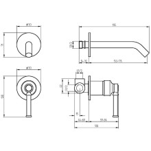 Смеситель для раковины Migliore Ermitage Mini 30173 Хром