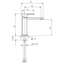 Смеситель для раковины Migliore Kvant 30434 Черный матовый