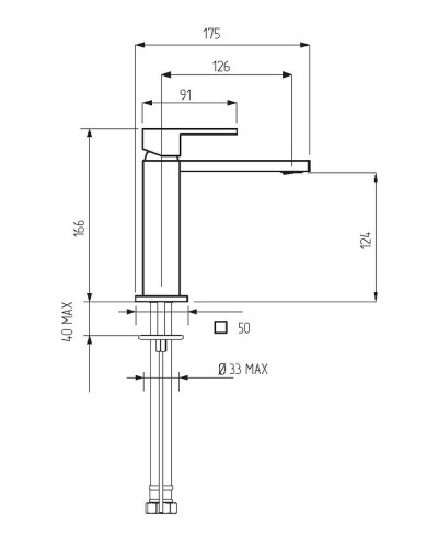 Смеситель для раковины Migliore Kvant 30434 Черный матовый