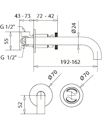 Смеситель для раковины Migliore Reversa 28201 Золото