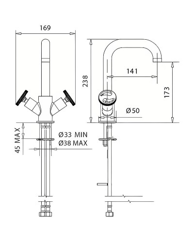 Смеситель для раковины Migliore Reversa 28208 Золото
