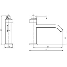 Смеситель для раковины Migliore Ermitage Mini 30174 Хром