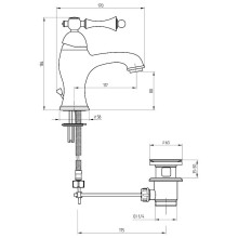 Смеситель для раковины Migliore Bomond 30001 Хром