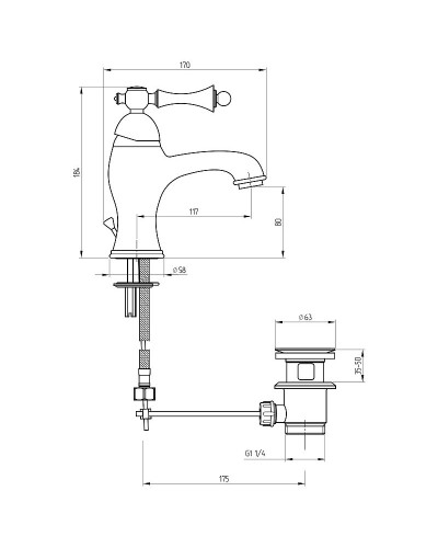 Смеситель для раковины Migliore Bomond 30001 Хром