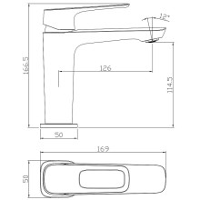 Смеситель для раковины Rossinka RS46-11 Хром