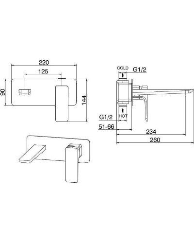 Смеситель для раковины Allen Brau Infinity 5.21003-00 Хром
